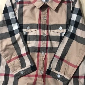 Boys Burberry shirt authentic